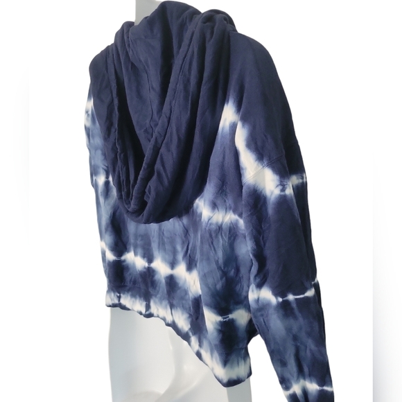 YOUNG Fabulous and Broke Boho Art Lounge Crop Tie Dye Hoodie - Women's - Picture 4 of 6